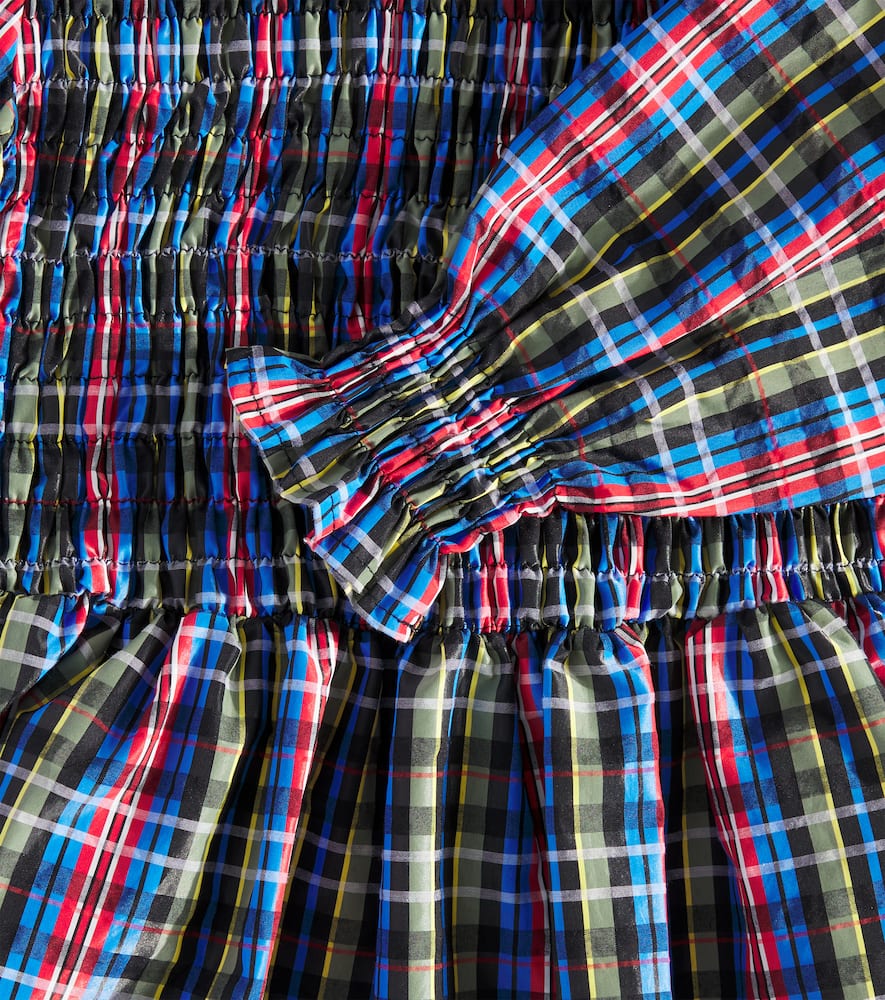 The New Society Mars plaid gathered dress