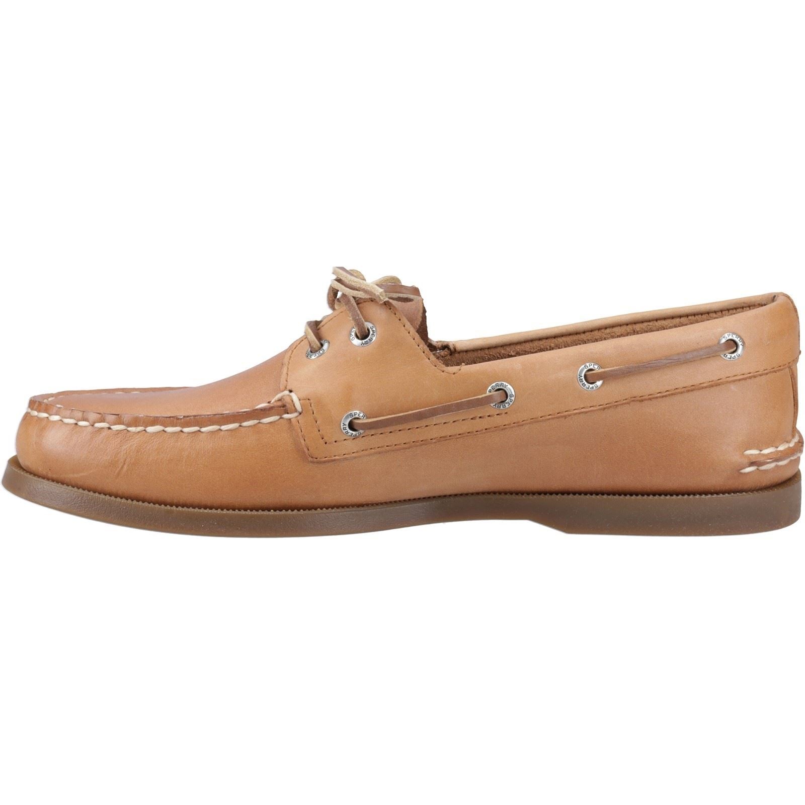 Sperry Authentic 2 Eye Leather Men's Nutmeg Boat Shoe