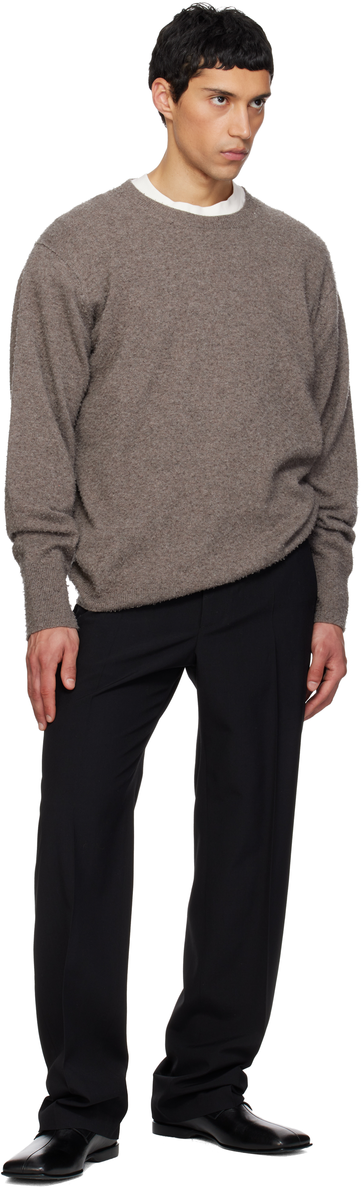 Black Replaced Waist Trousers