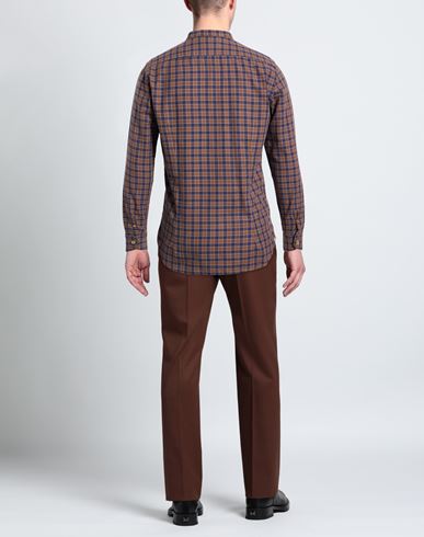 Man Shirt Brown Size 15 ¾ Cotton