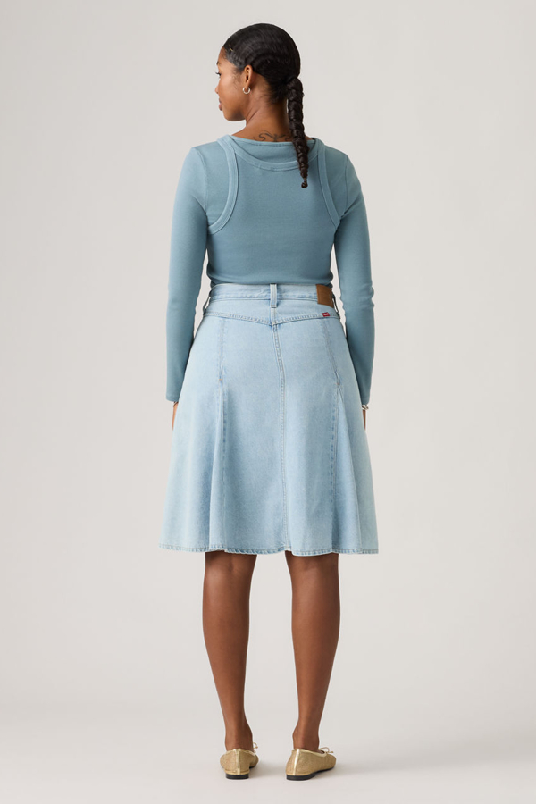 Godet Knee Length Skirt