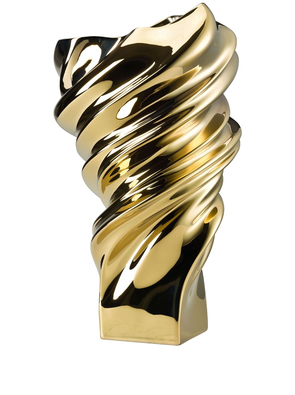 Squall porcelain vase - Gold