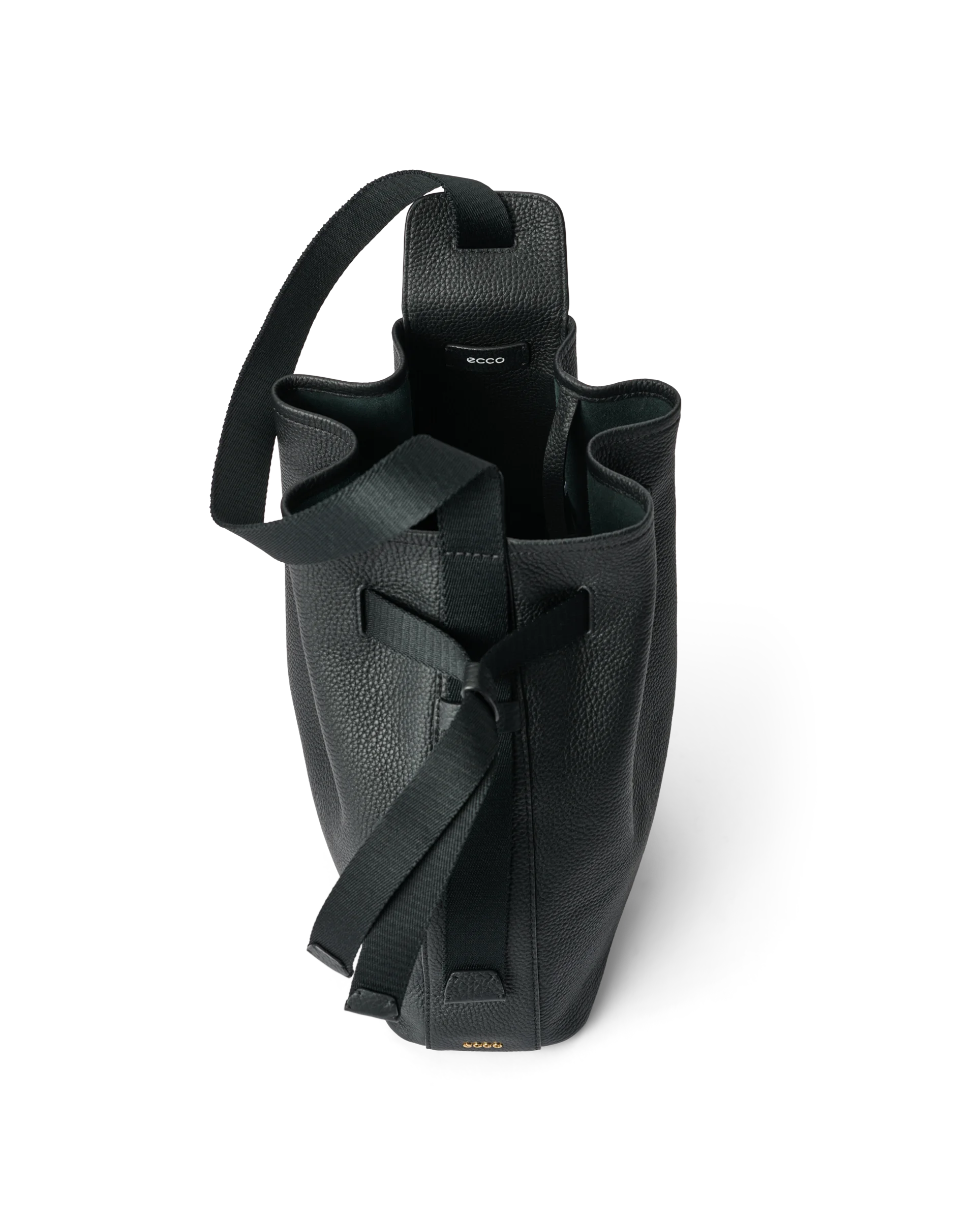 Sail Bag - Leather Hobo Bag - Black