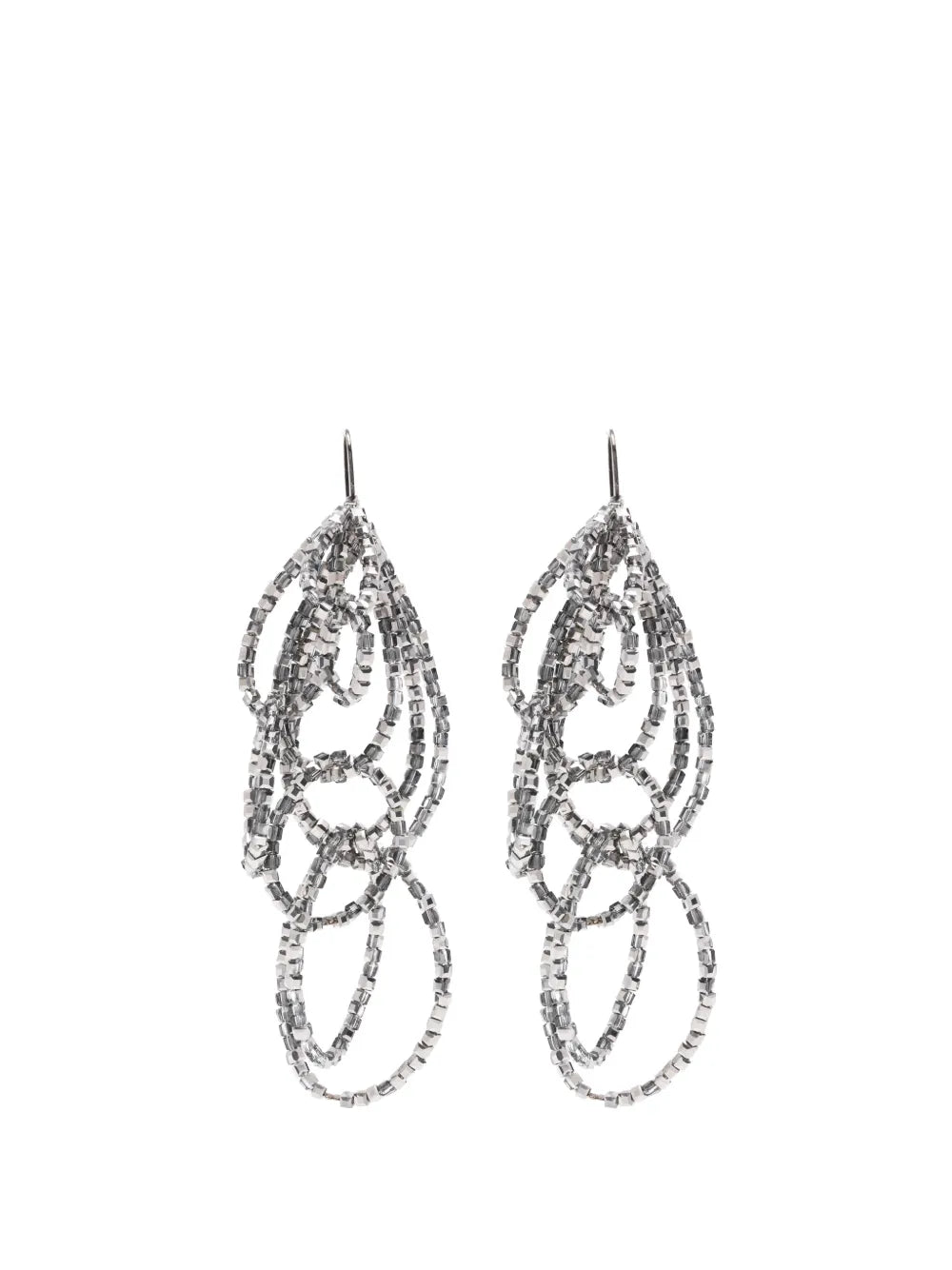Beaded Earrings — Storm Grey