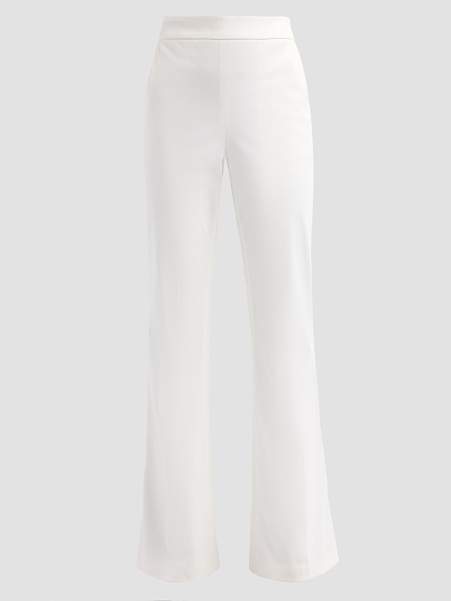 Women's Gia Cotton-Blend Kick-Flare Pants - Ivory