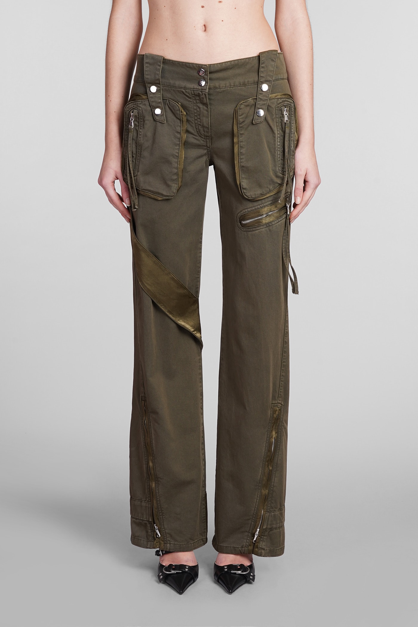 Jeans In Green Cotton