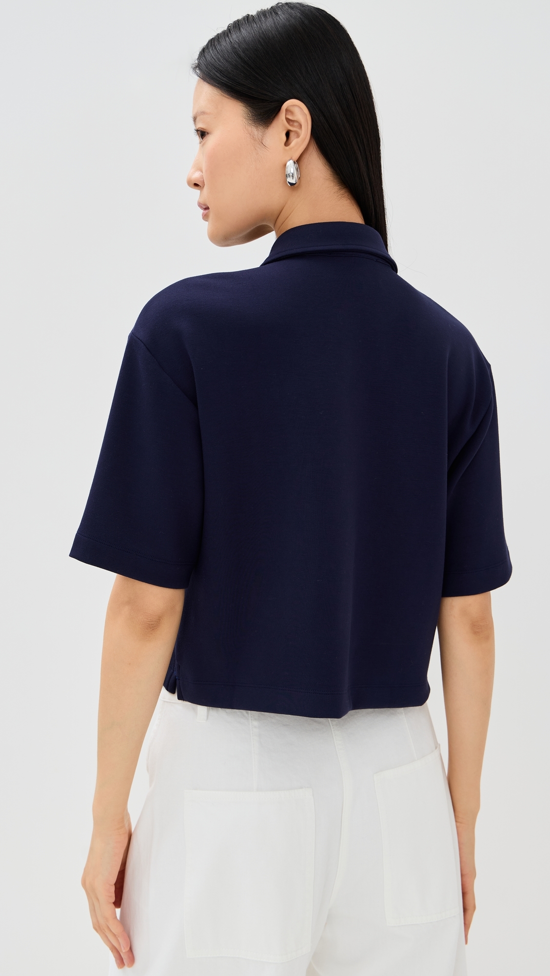 Josephine Polo Top Navy