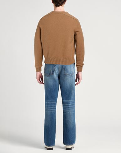 Man Sweater Camel Size 40 Cashmere