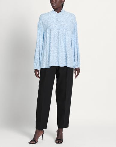 Woman Shirt Sky blue Size L Viscose