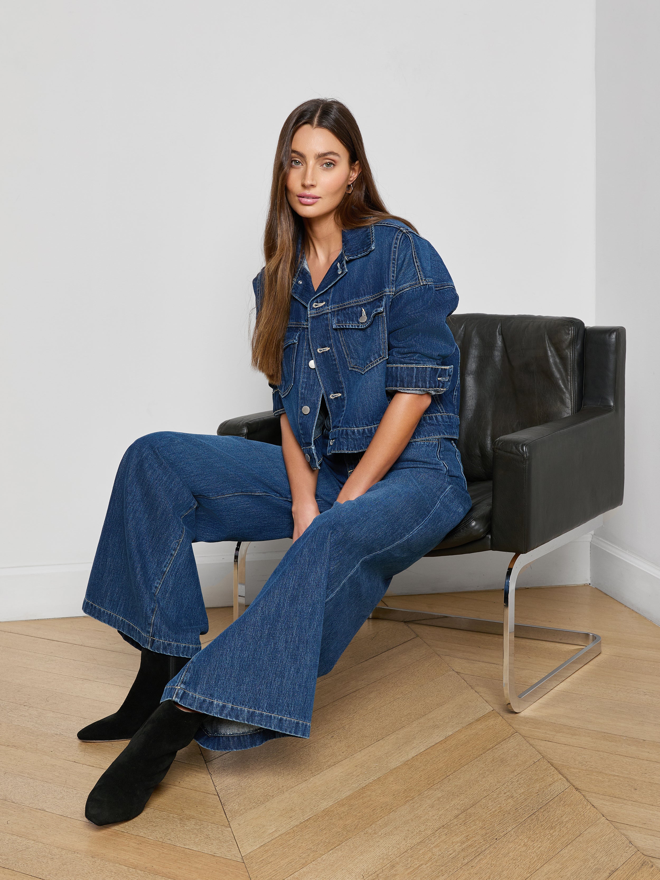 Vianney Jean Jacket In Rampart