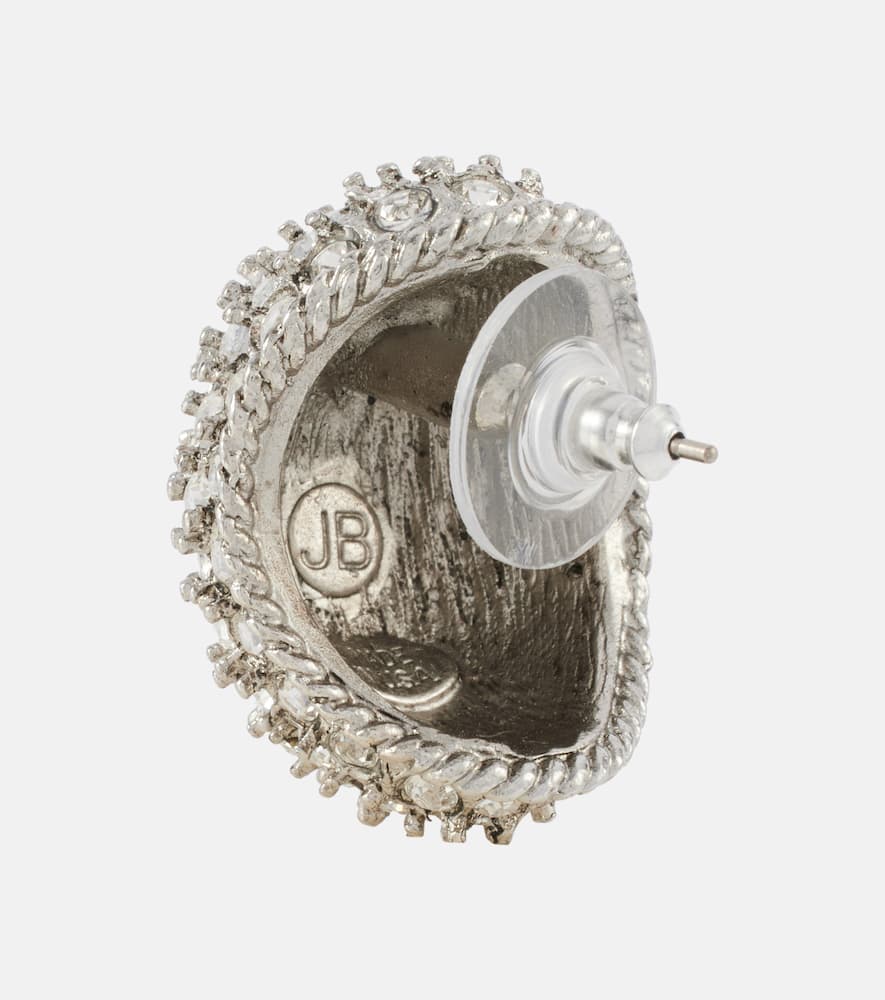 Jennifer Behr Tinsel crystal-embellished earrings