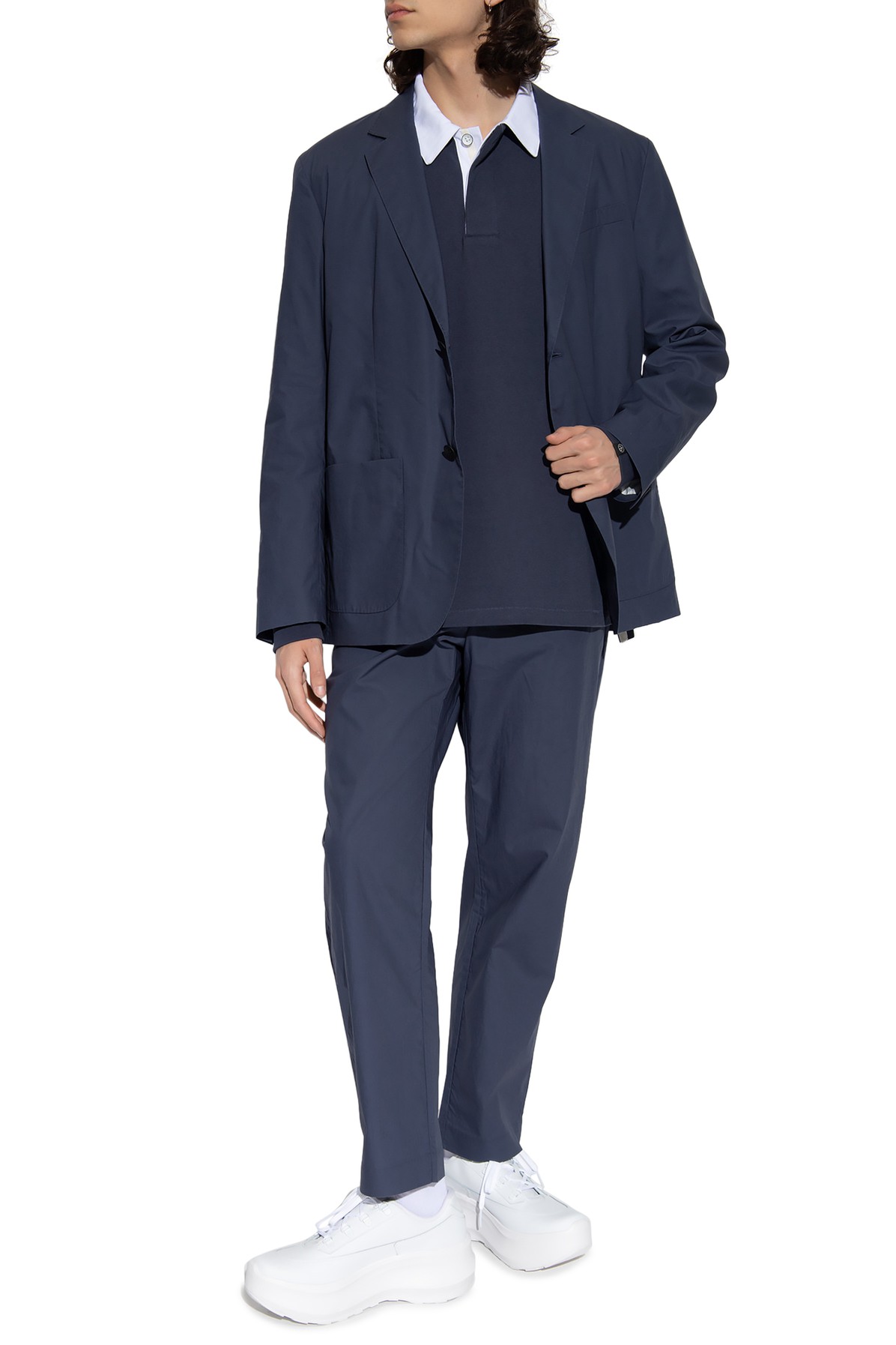 Blazer with notch lapels