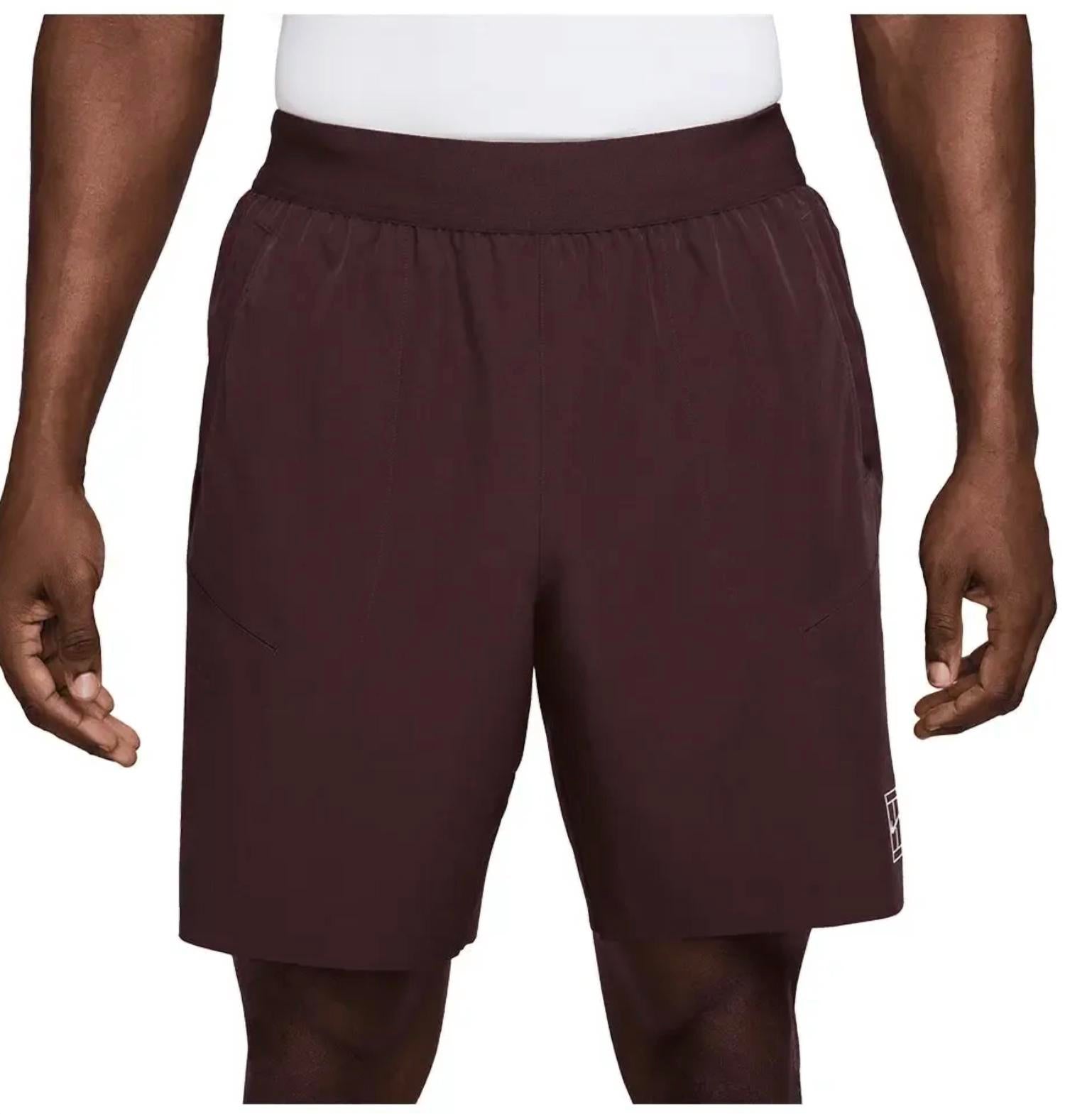 Dri Fit Court Short In Maroon