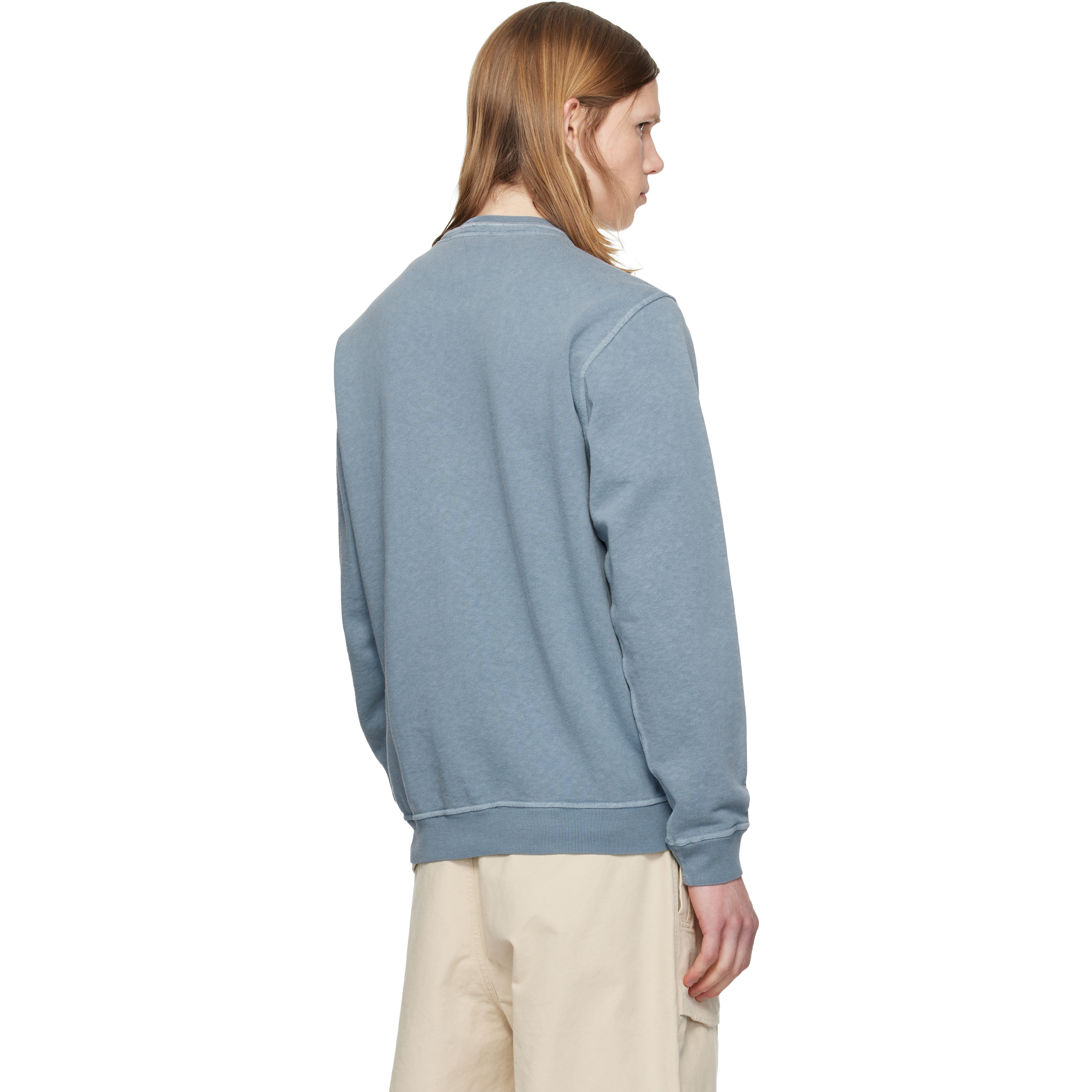 Blue 6100034 Malfilé Fleece 'Old' Effect Sweatshirt