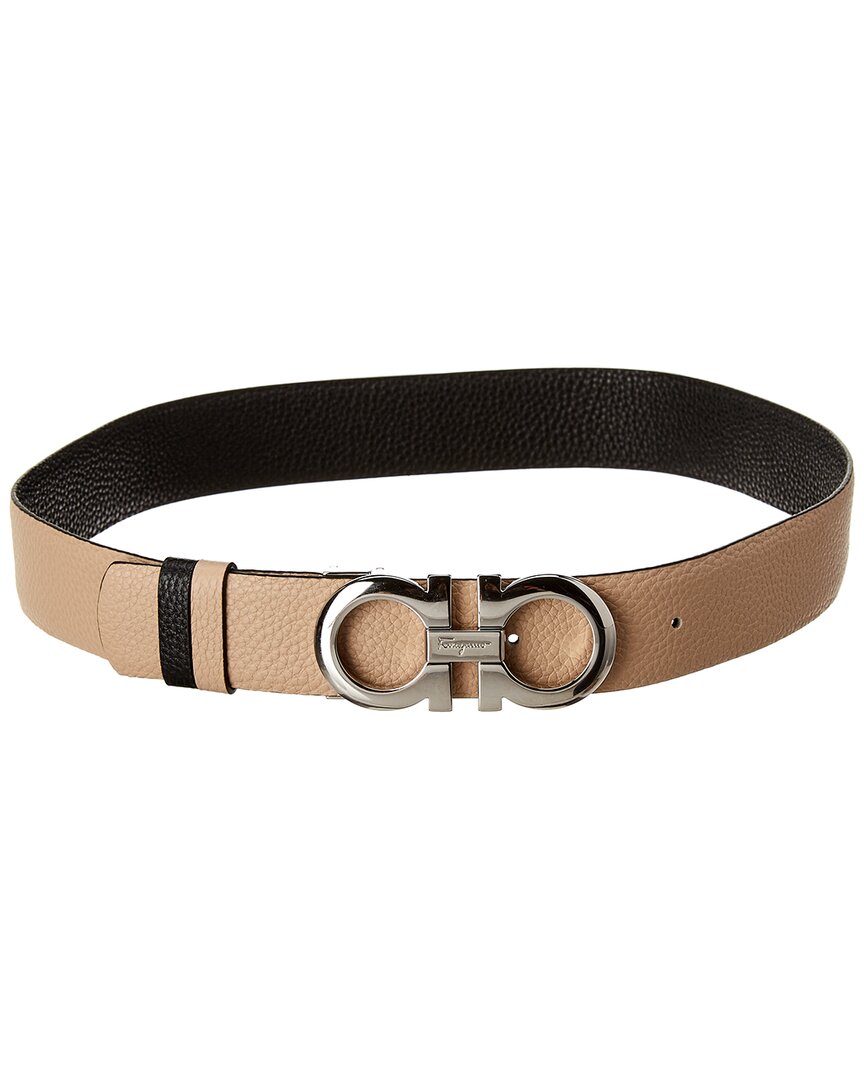 Ferragamo Gancini Reversible & Adjustable Leather Belt