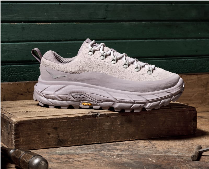 HOKA Elite Terrain System Tor Summit Shoes in Astral/Astral