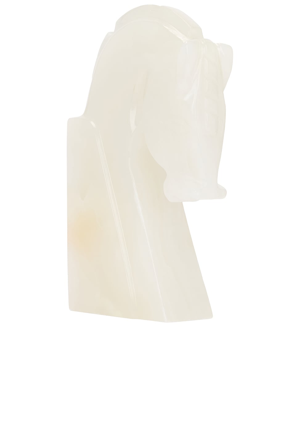 Loren Stewart Horse Bookend in White Agate - Cream. a