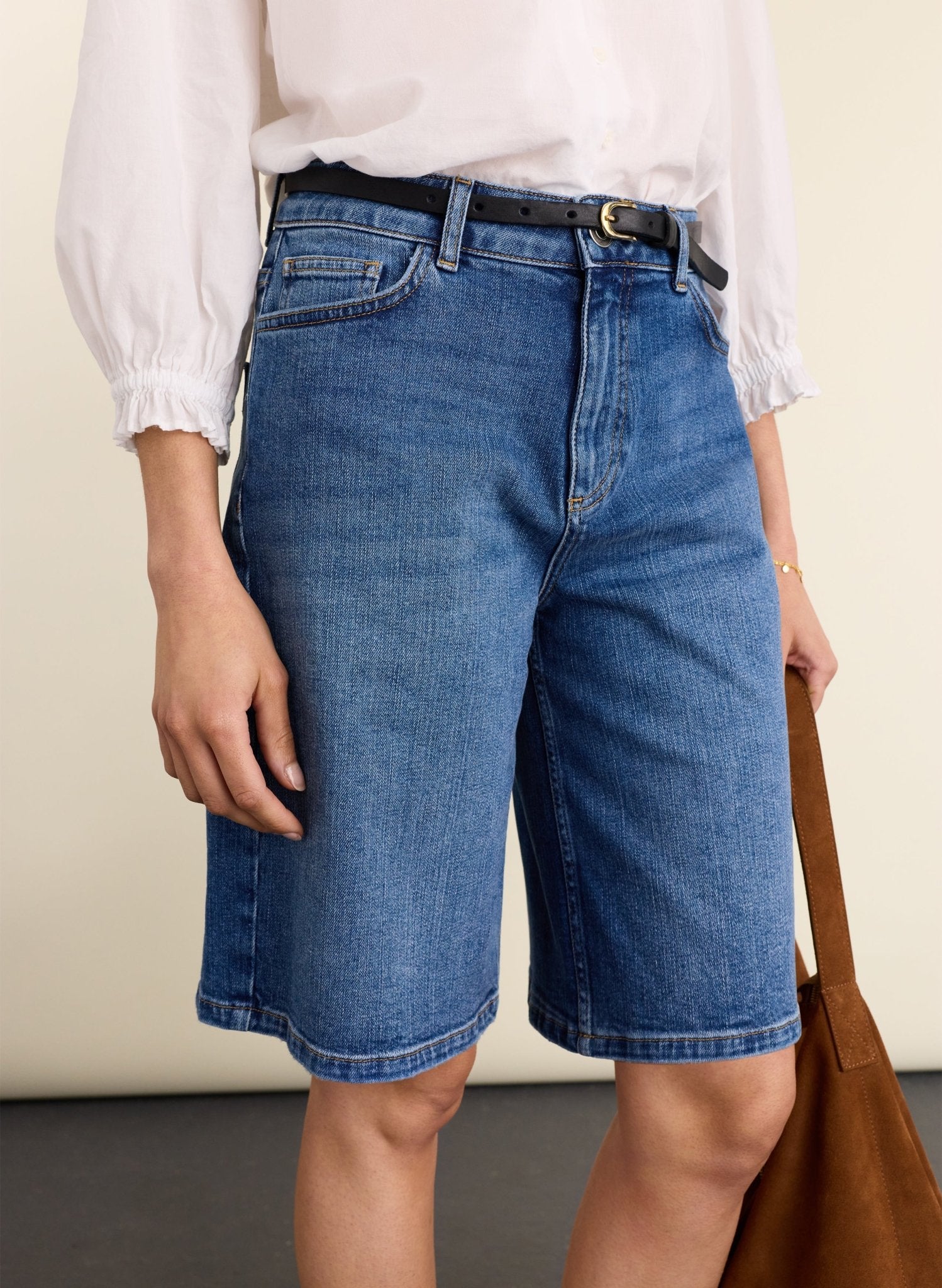 Britney Organic Cotton Stretch Denim Short