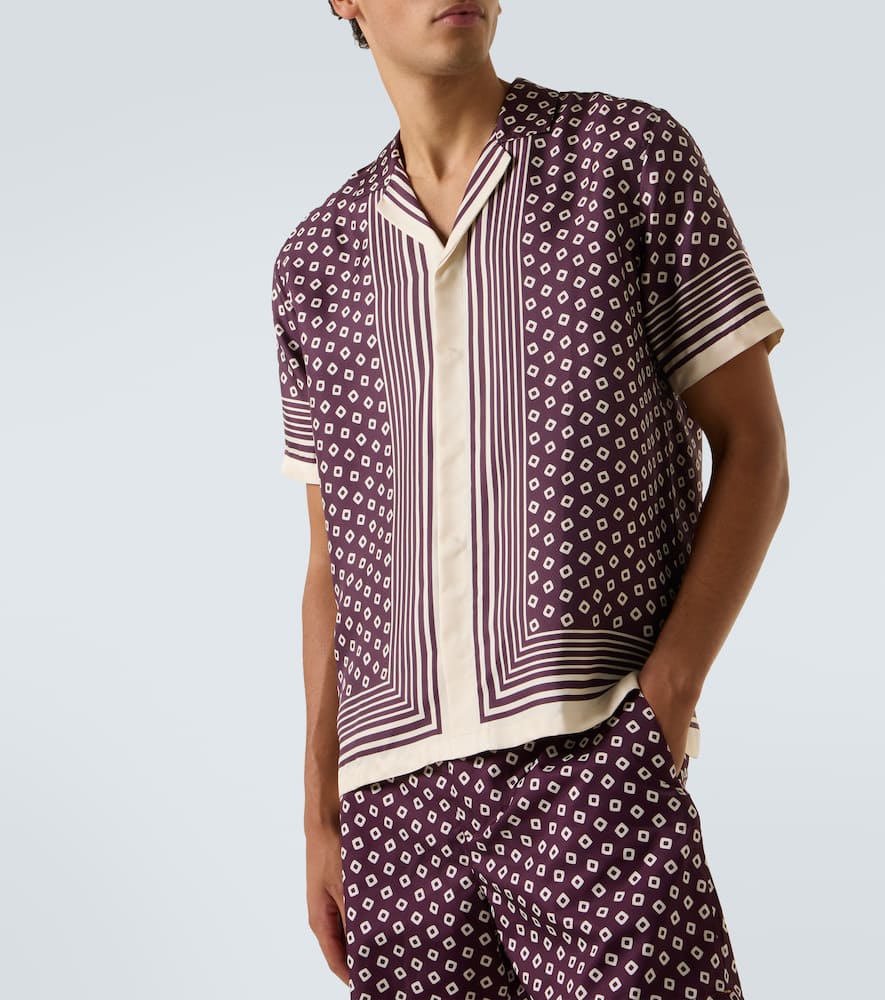 Maitan printed silk shirt