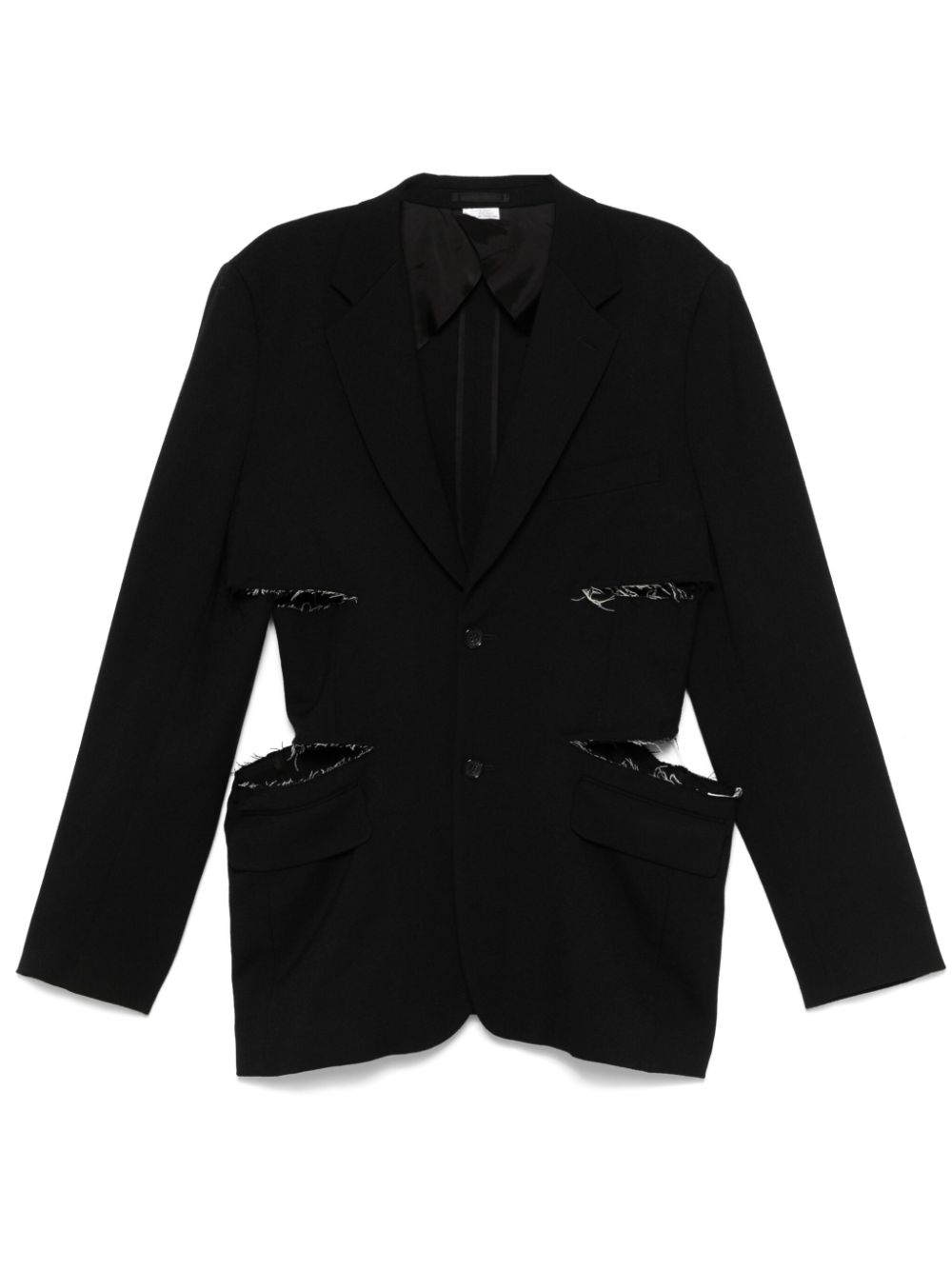 Cut out-detailed blazer - Black