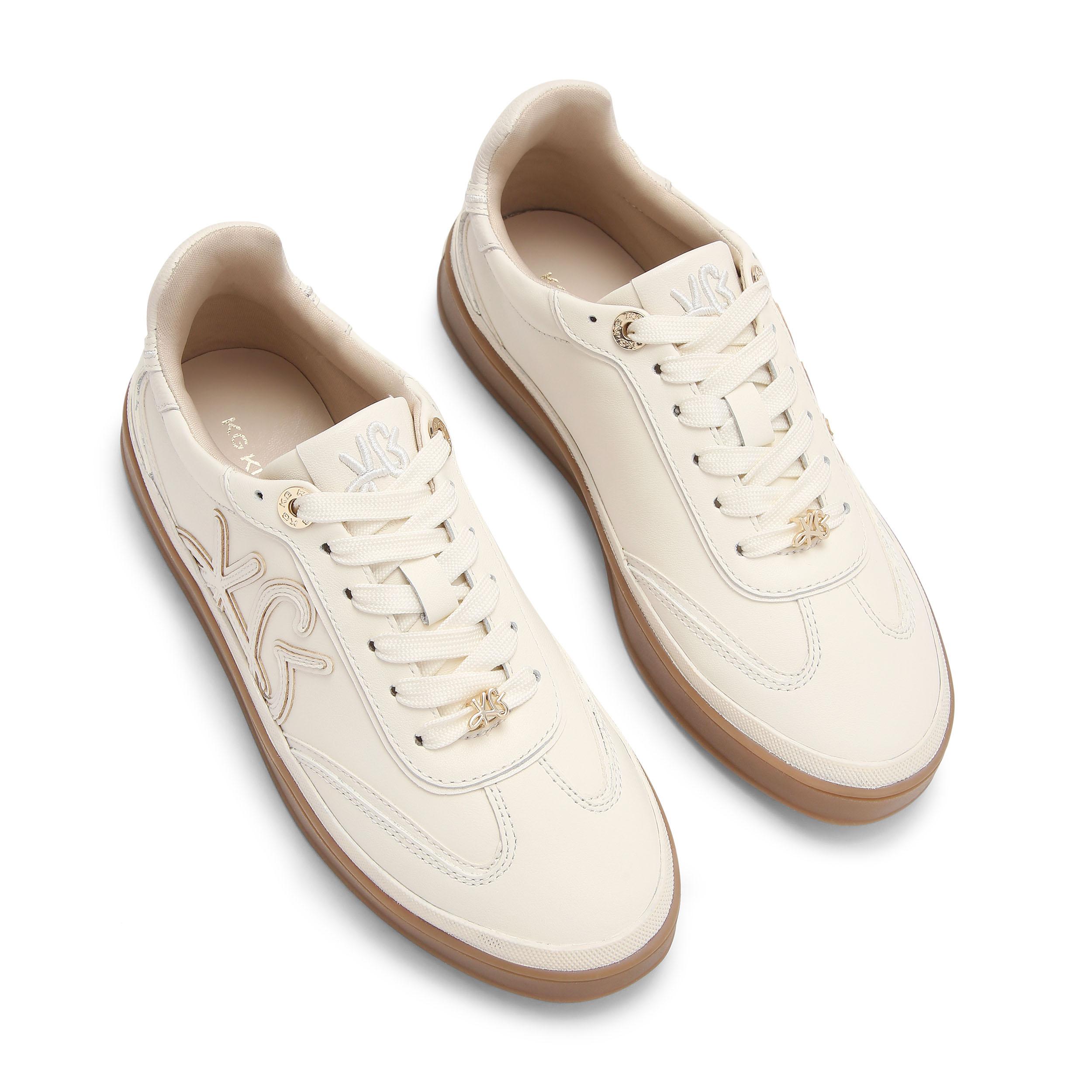 KG Kurt Geiger Womens Leather Leena Sneakers - White