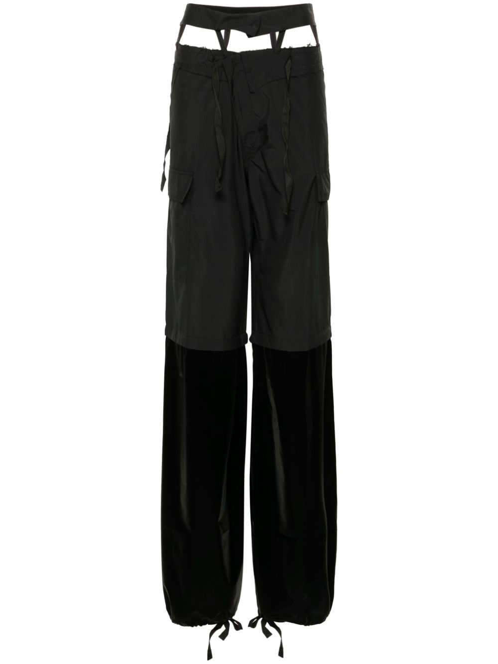 Raw-cut finish trousers - Black