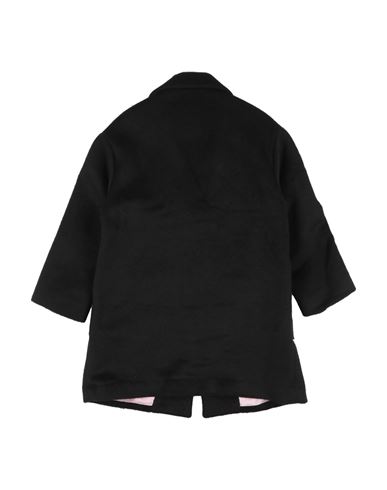 Kid Girl Coat Black Size 9 Acrylic, Polyester, Viscose, Wool, Polyamide