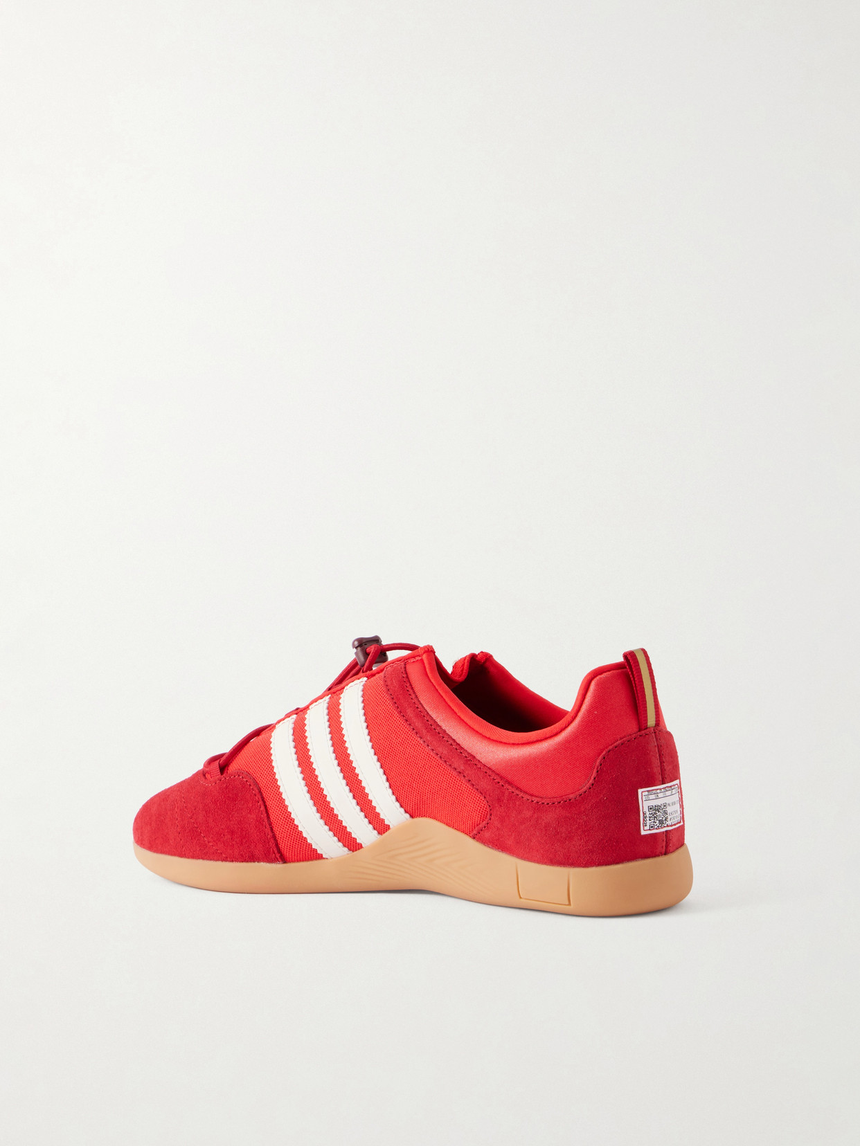 + Bad Bunny Flamboyan Suede-trimmed Mesh Sneakers - Red