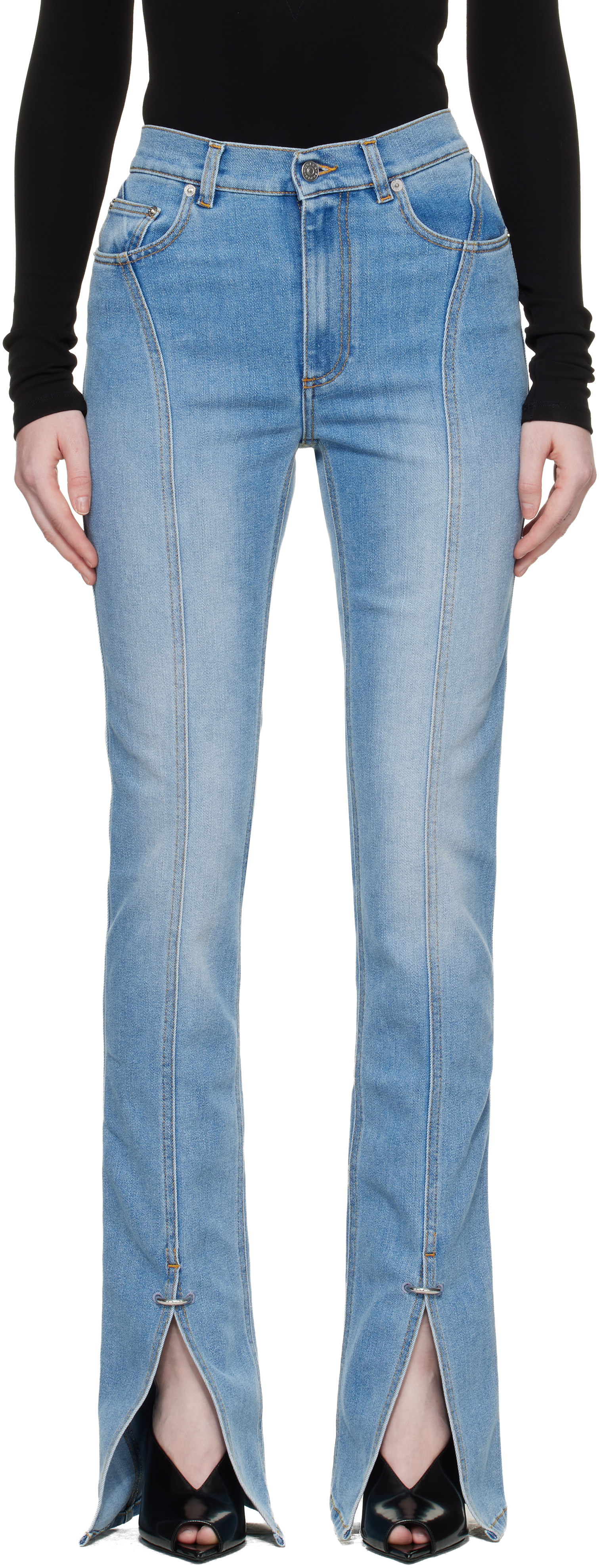 Blue Stretch Denim Jeans