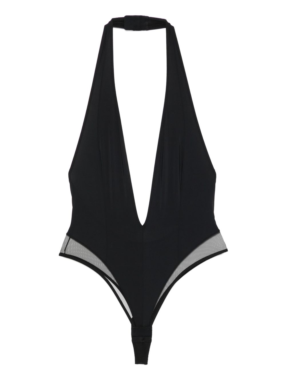 Pure Tentation V-neck bodysuit - Black