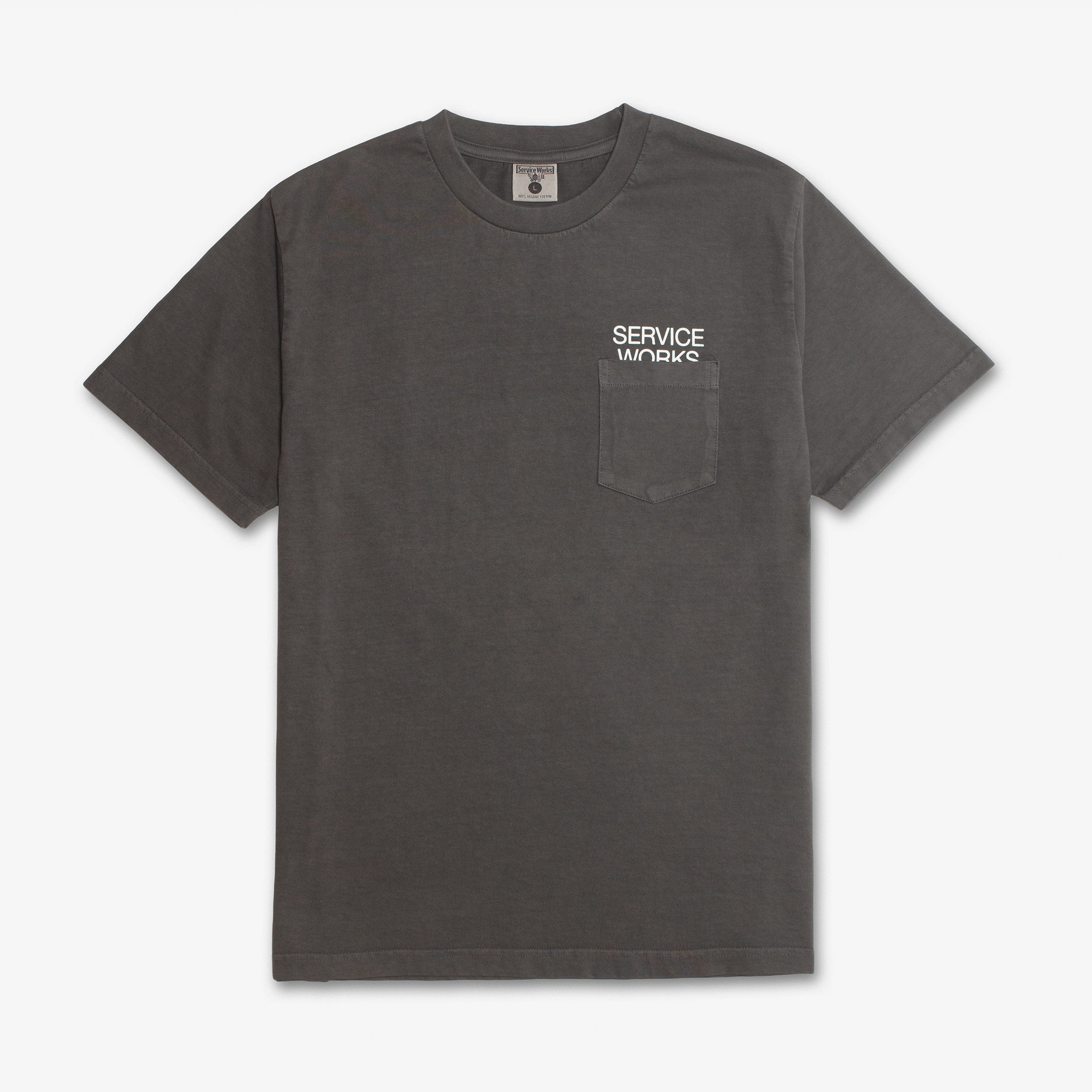 Service Works Nourish Pocket Tee - CHARCOAL - unisex
