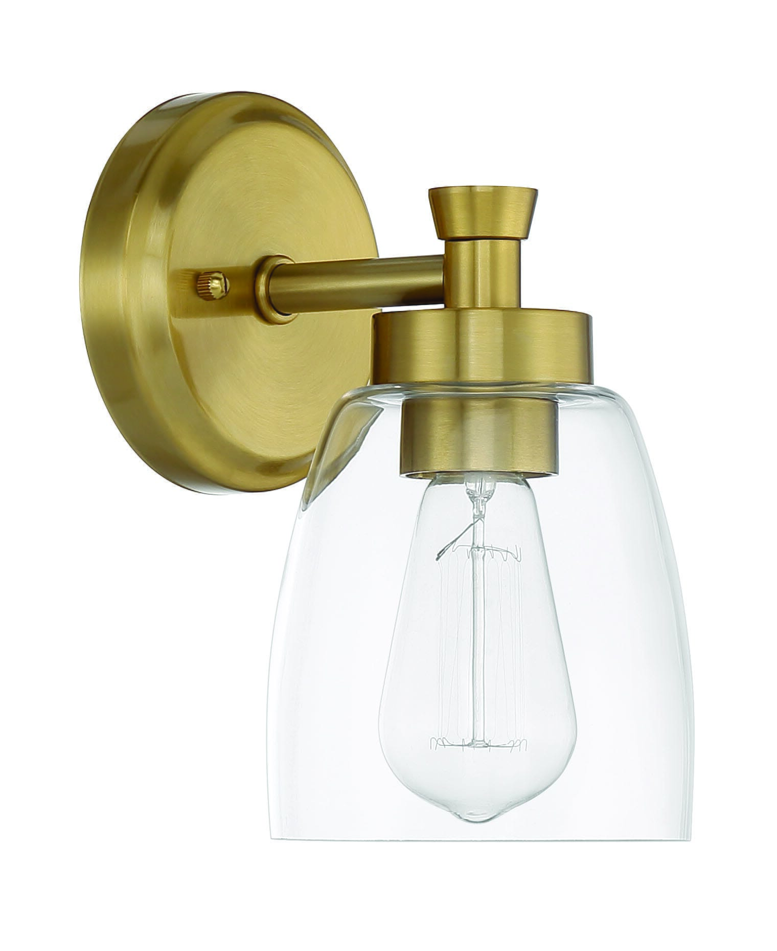 Henning 1-Light Wall Sconce in Satin Bra