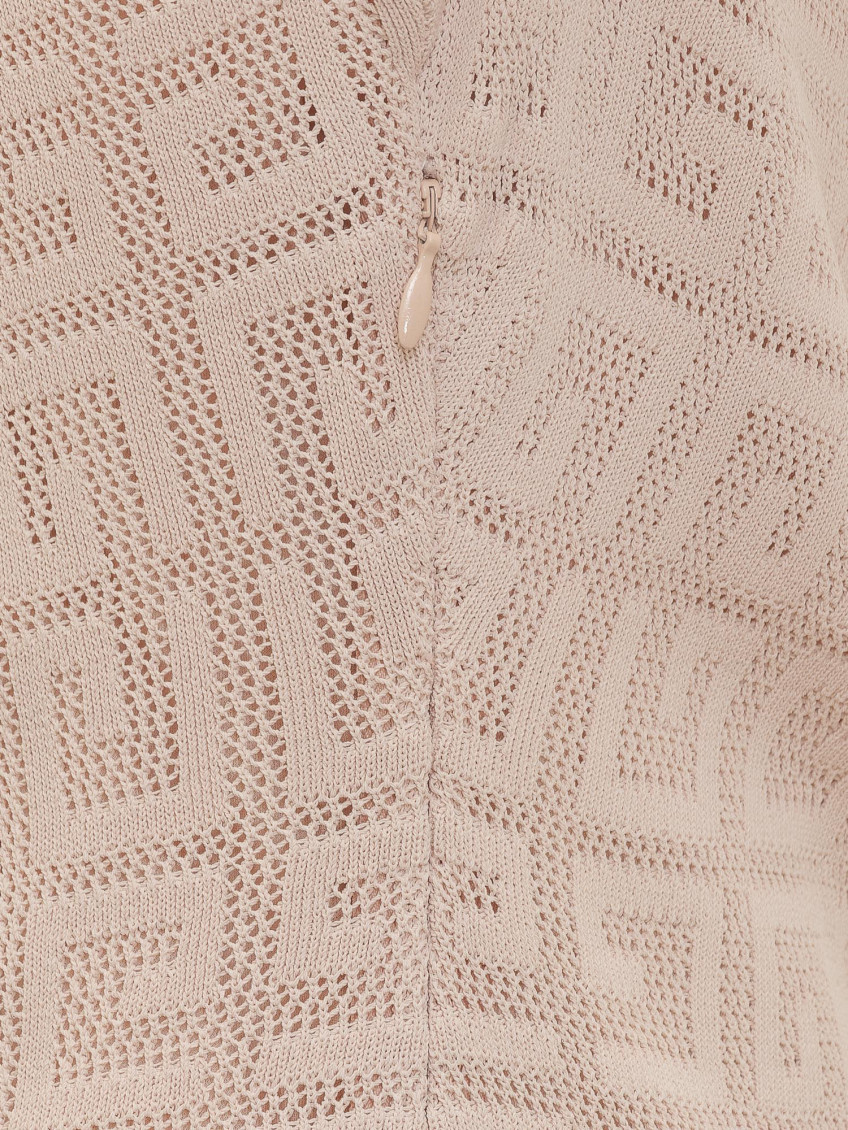Draped Dress 4g In Jacquard