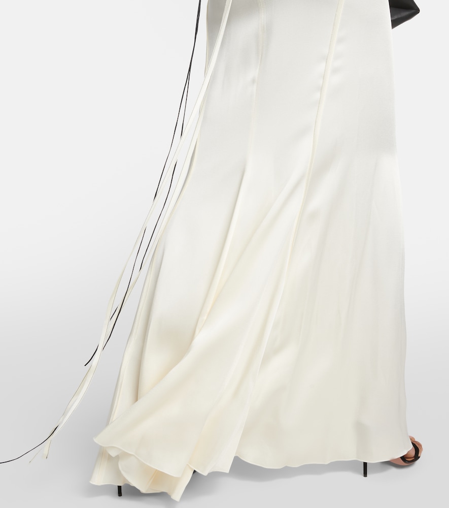 Satin lace gown