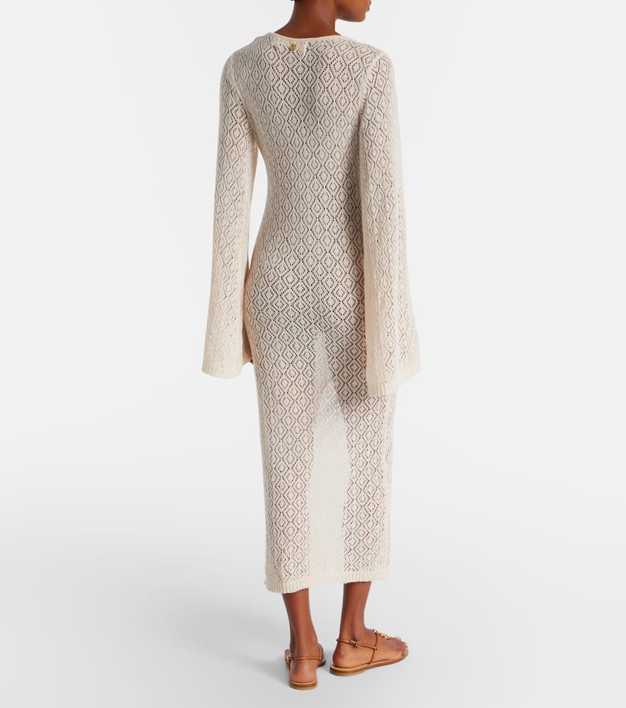 Joan open-knit beach cover-up