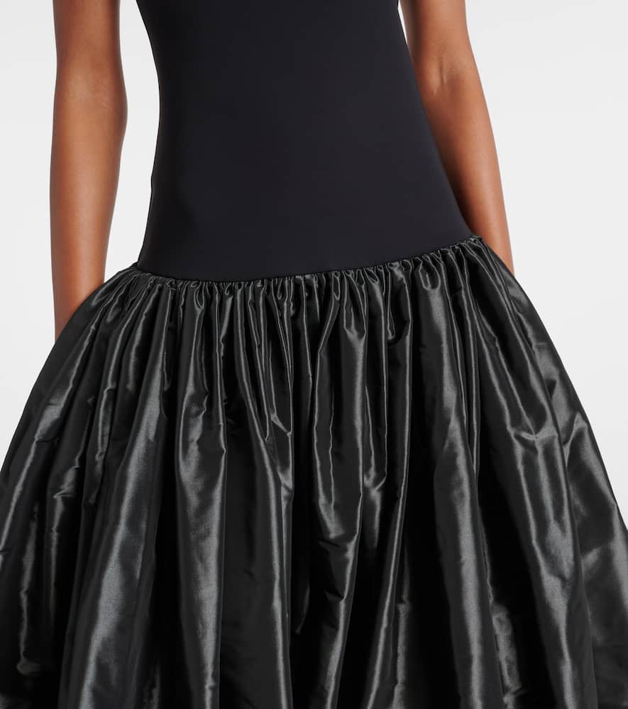 Bustier taffeta gown
