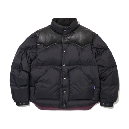 Rock Wool Basic Down Jumper Black_FR4WD100