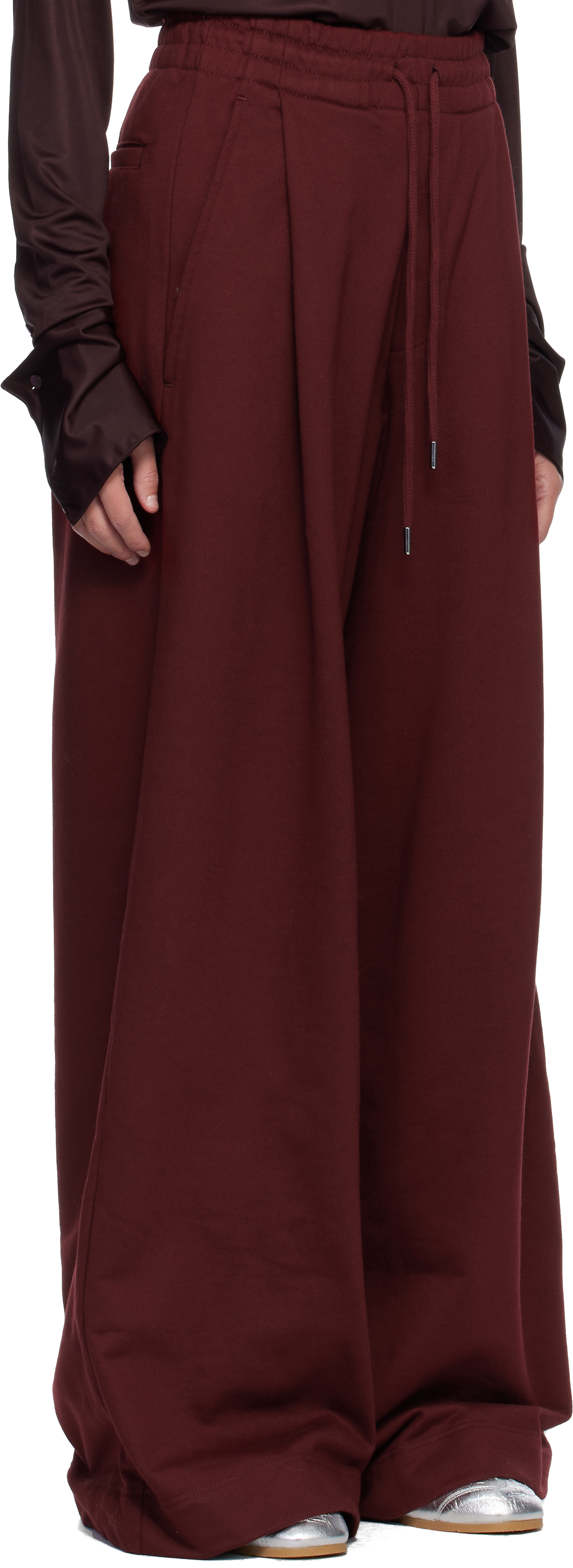Burgundy Loose Sweatpants