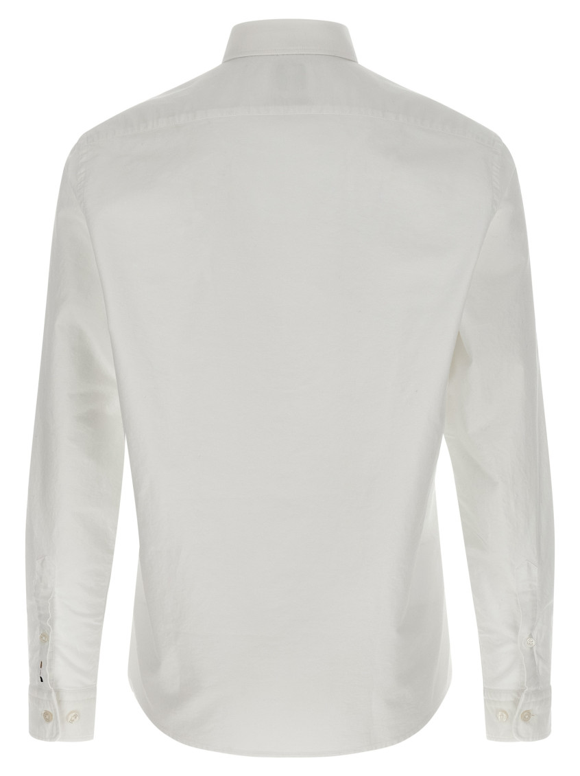 White Regular Solid Shirt