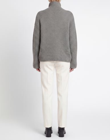 Woman Turtleneck Grey Size 10 Cashmere