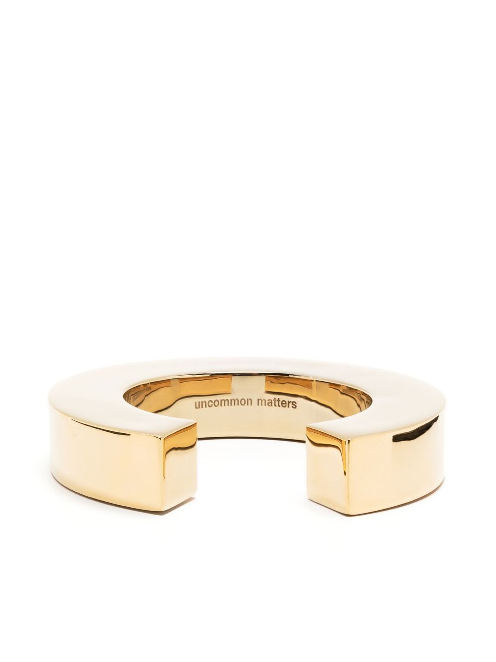 Aperture open-cuff bangle - Gold