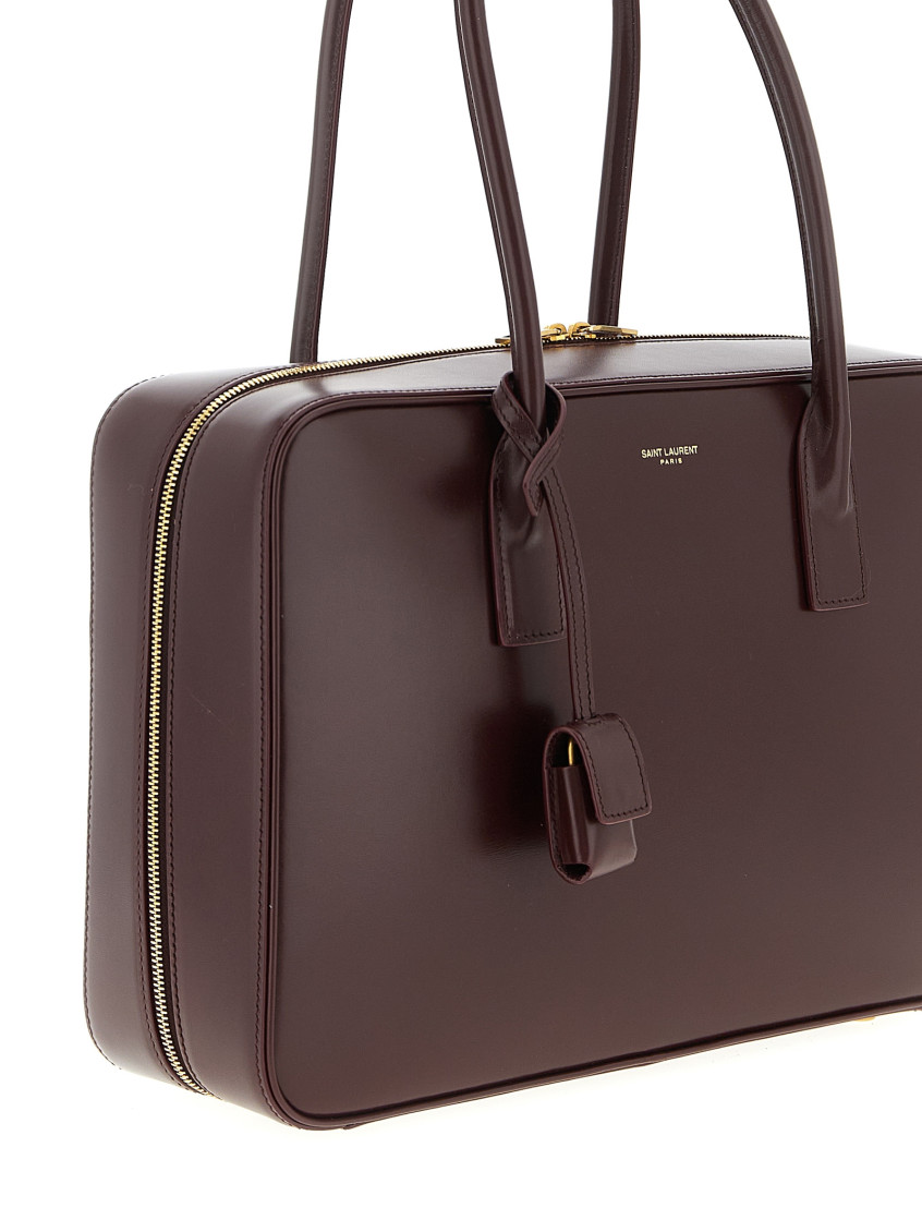 Saint Laurent SLP Bauletto Bag in Hot Wine - Wine. a