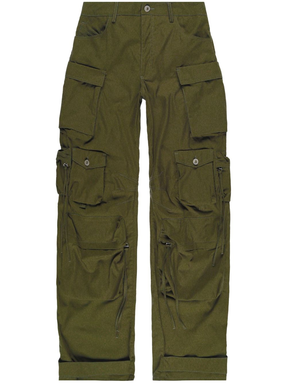 Wide-leg cargo pockets - Green