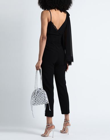 Woman Jumpsuit Black Size 6 Polyester