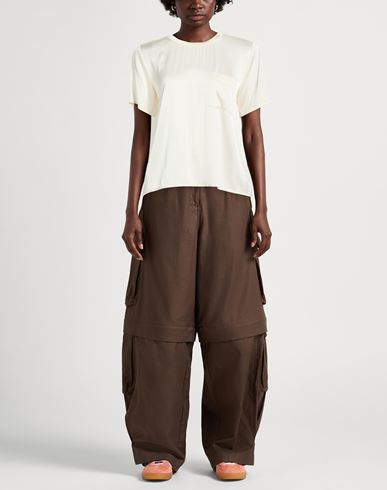Woman Top Ivory Size 2 Viscose, Elastane