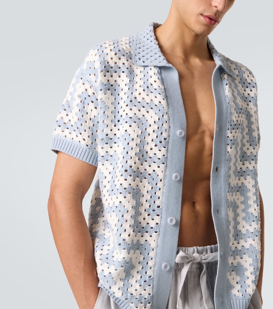 Pinto crochet cotton cardigan