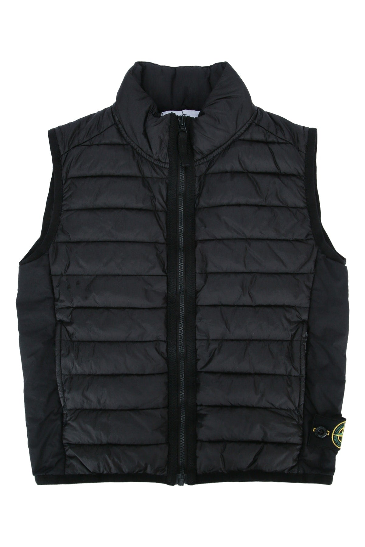 Quilted Puffer Vest — Black