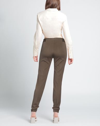 Woman Pants Military green Size 6 Viscose, Polyamide, Elastane