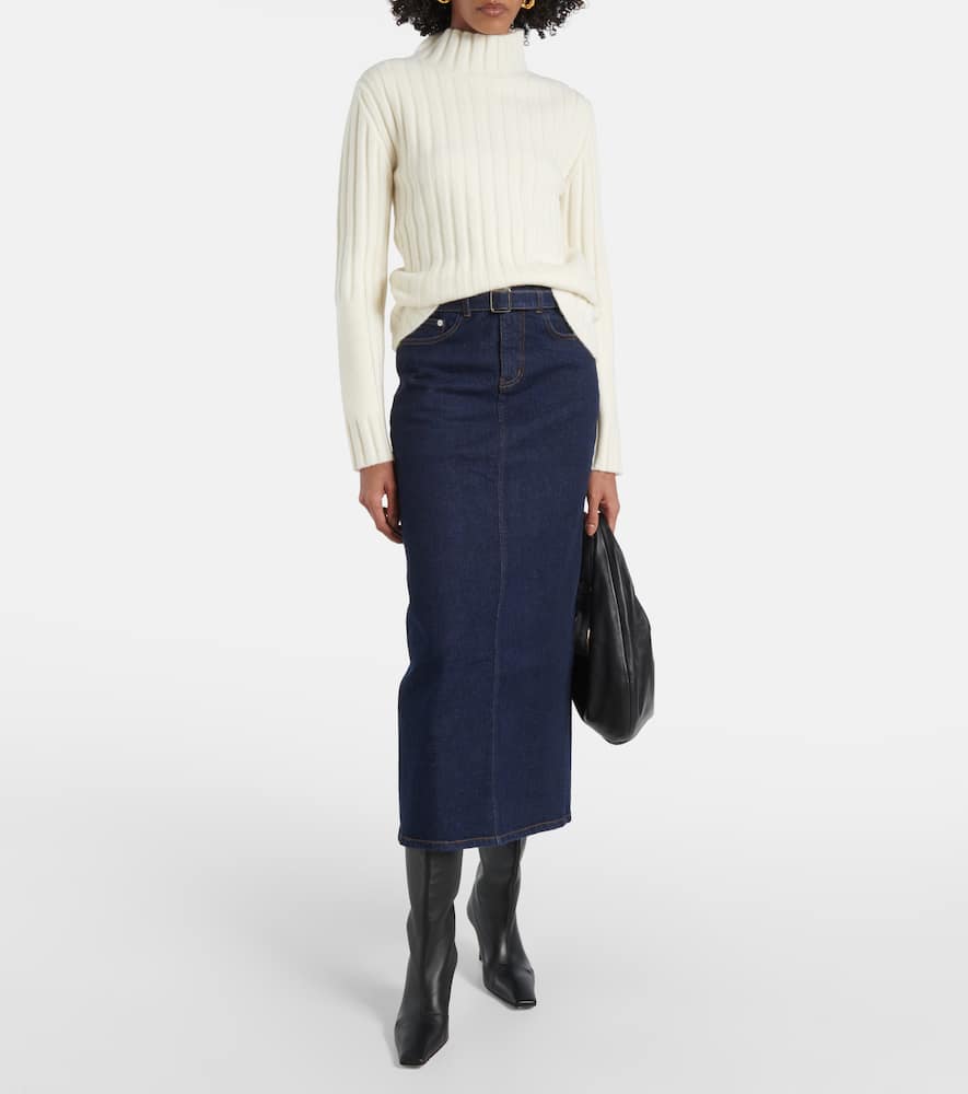 Proenza Schouler Calder denim midi skirt