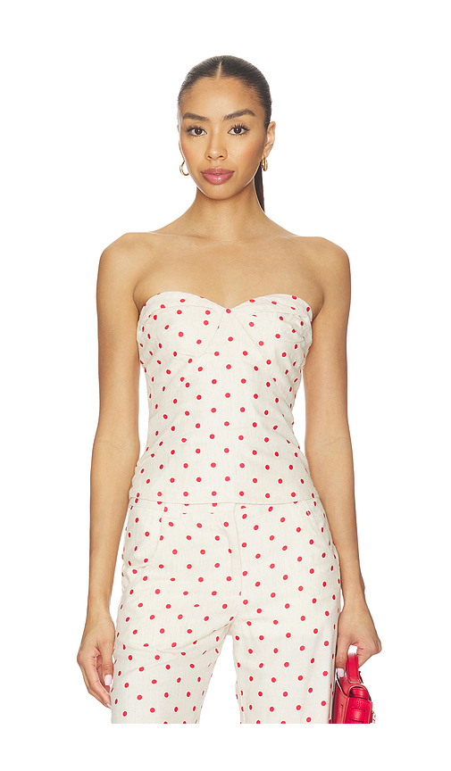 Amanda Uprichard Soho Top in Beige. - XS also in S, M